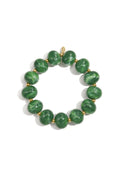 Elastic beaded bracelet with large beads