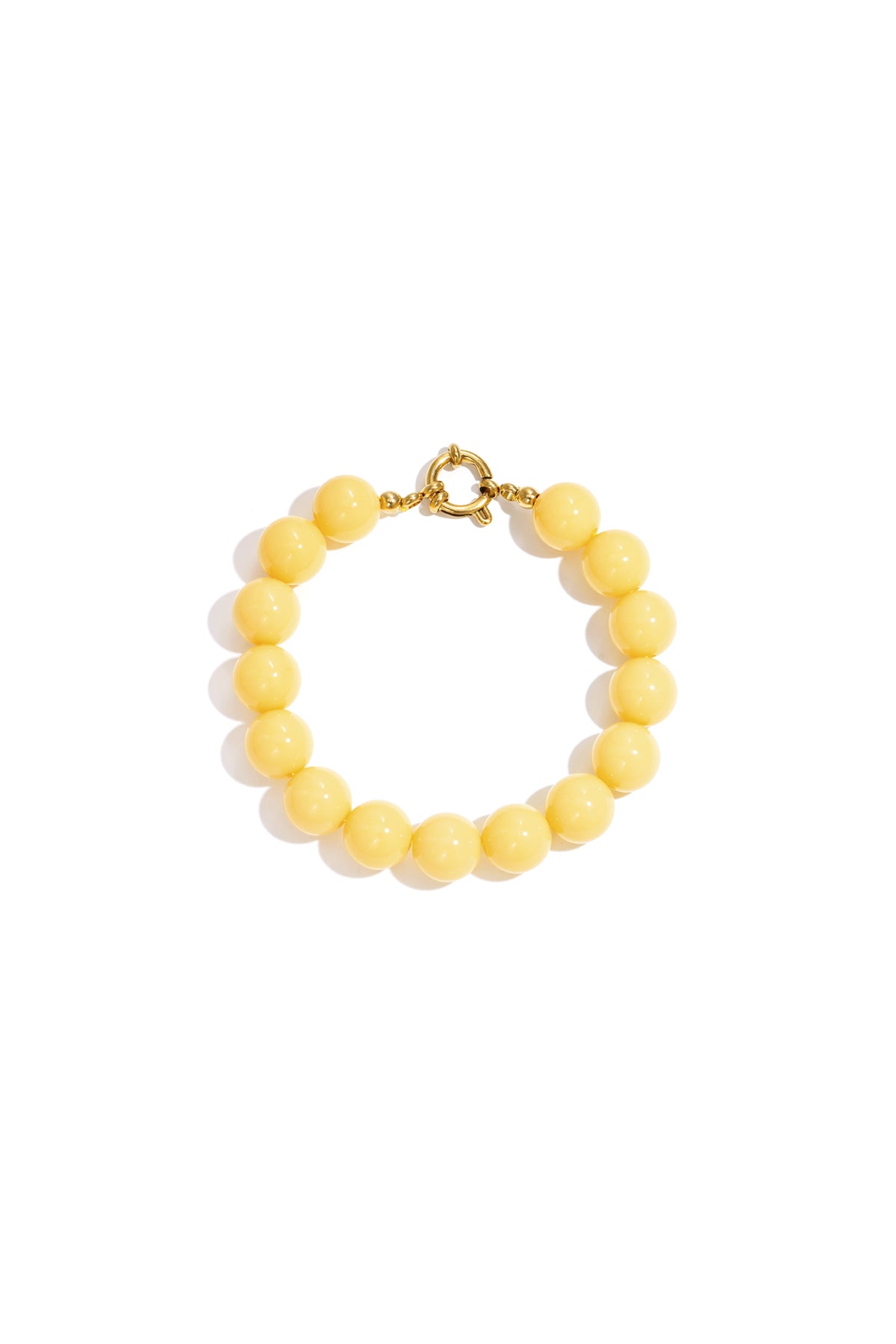 Bracelet with medium beads and front closure-12mm