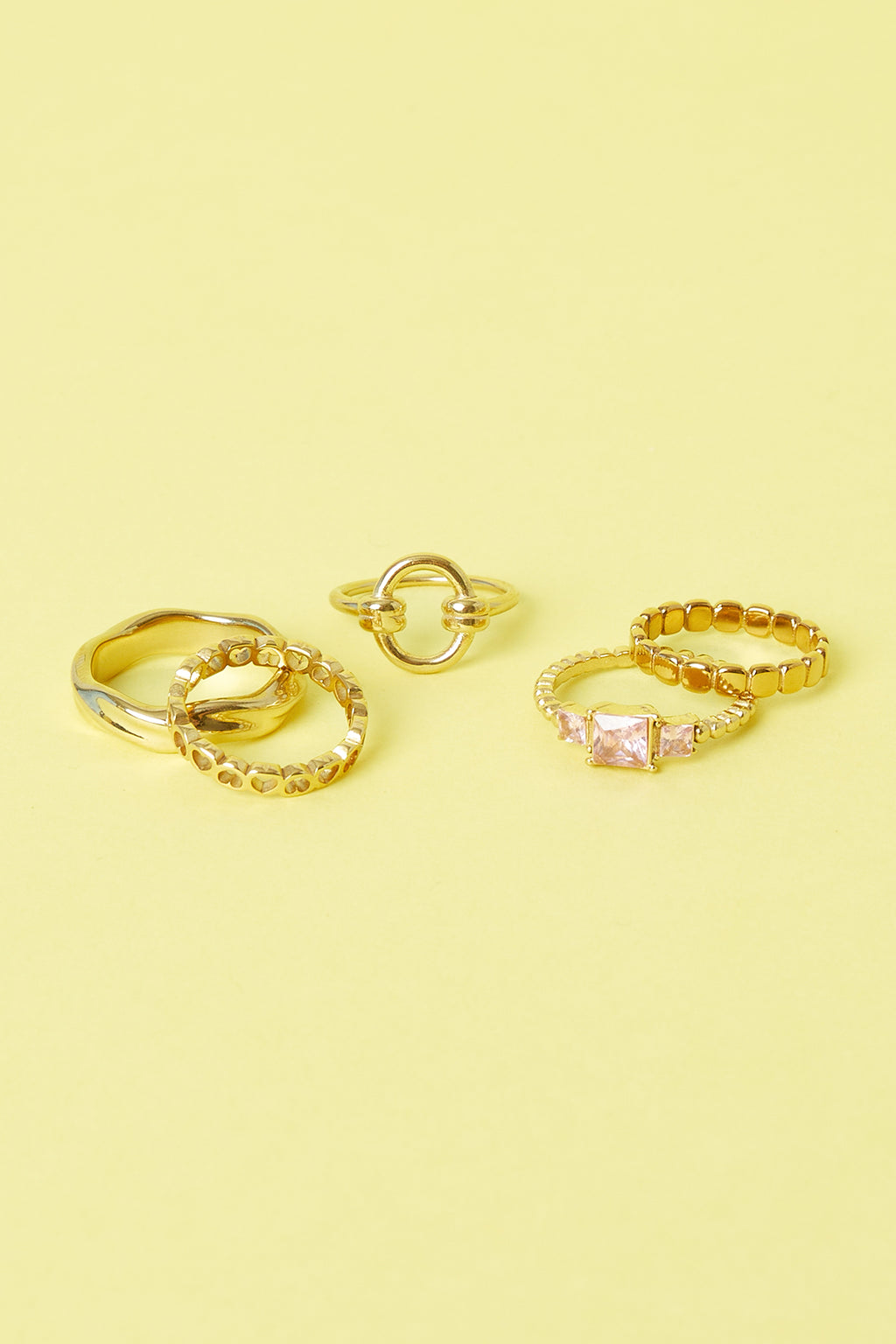 Stainless Steel Minimalist Rings circle Simple Daily Simple Series Women's jewelry
