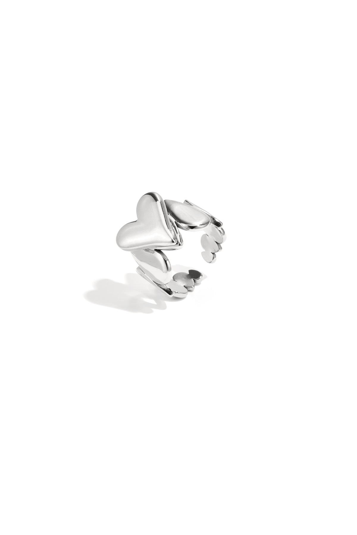 Stainless Steel Statement Rings Heart Retro Daily Romantic Series Women's jewelry