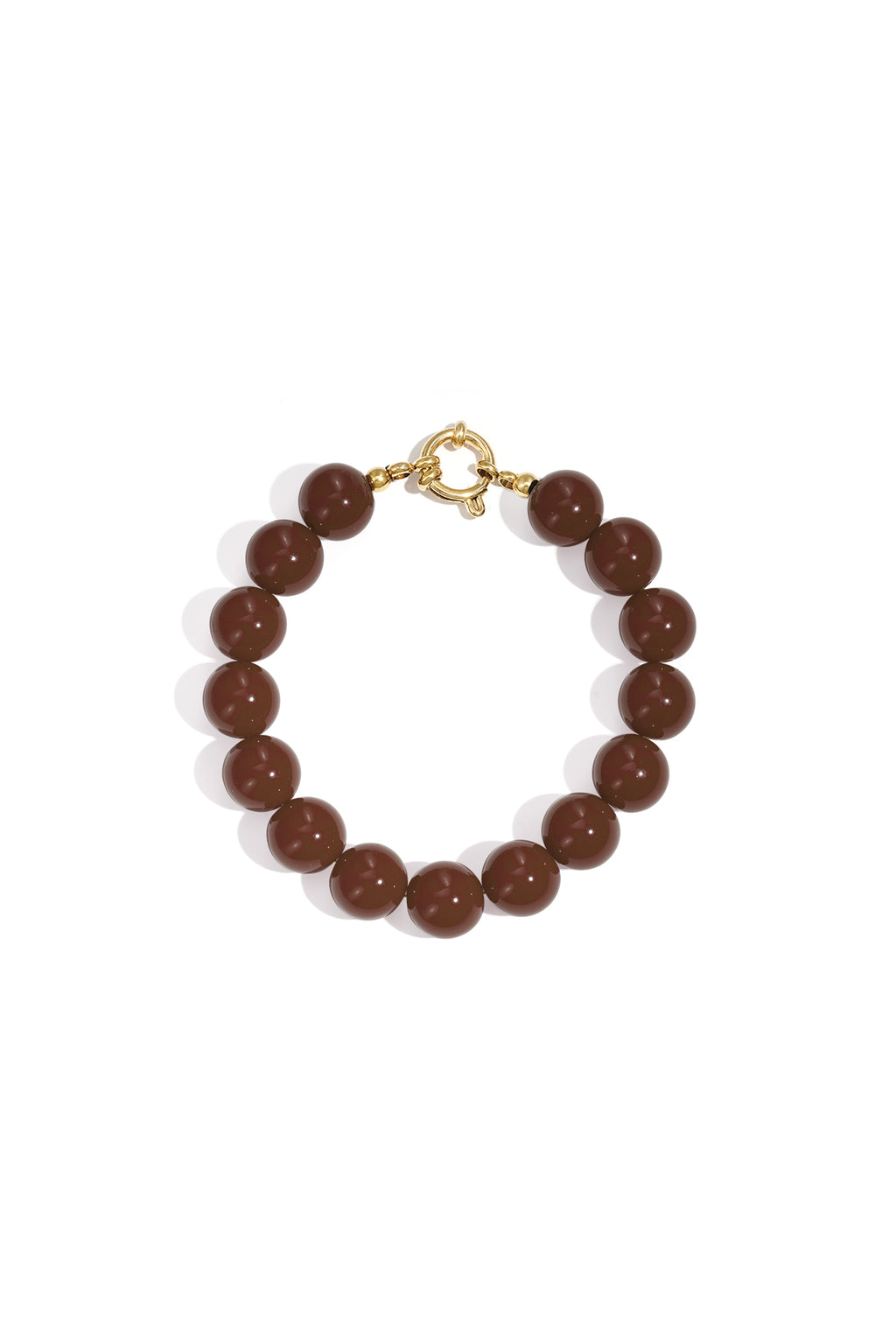Bracelet with medium beads and front closure-12mm