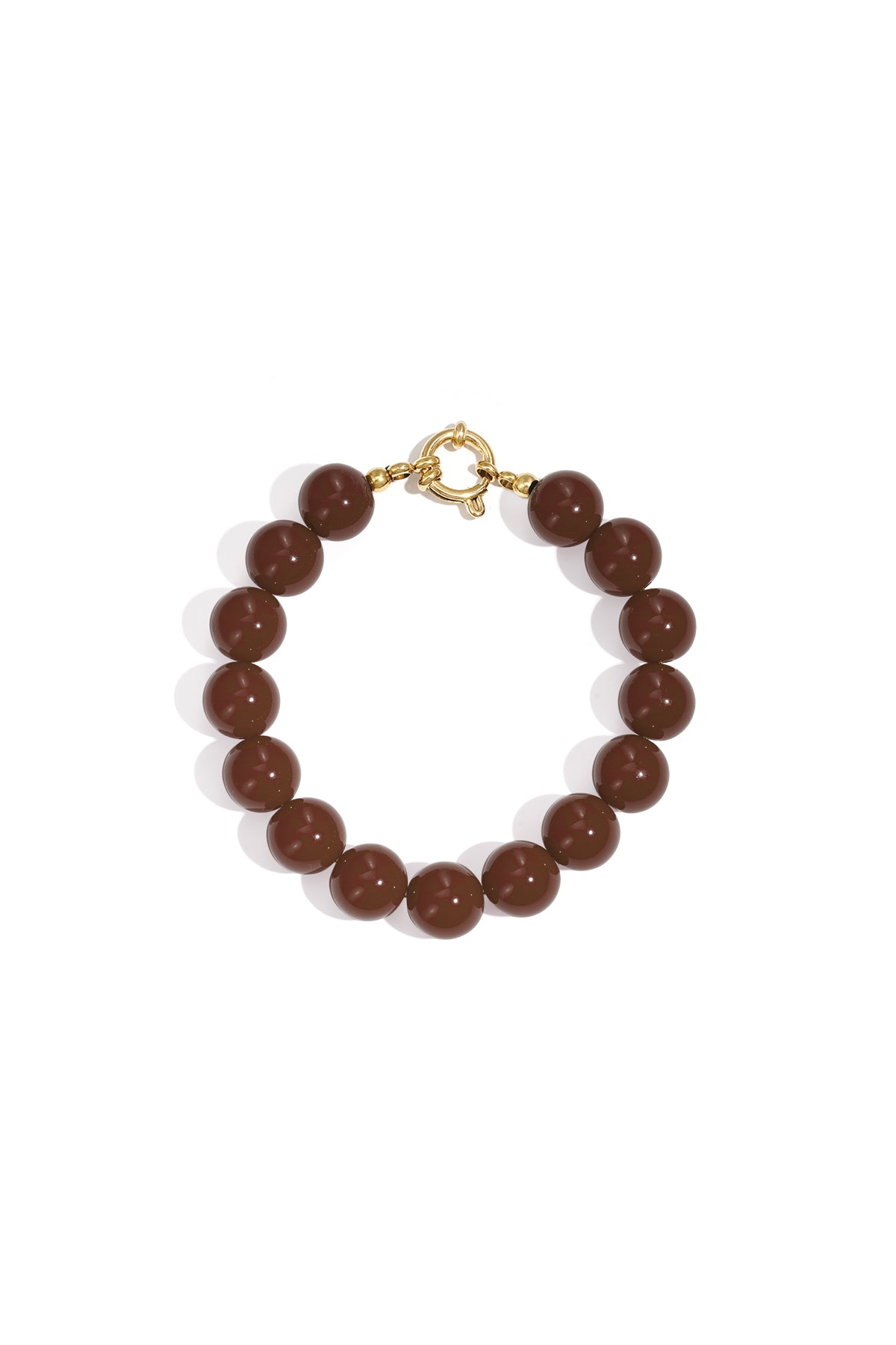 Bracelet with medium beads and front closure-12mm
