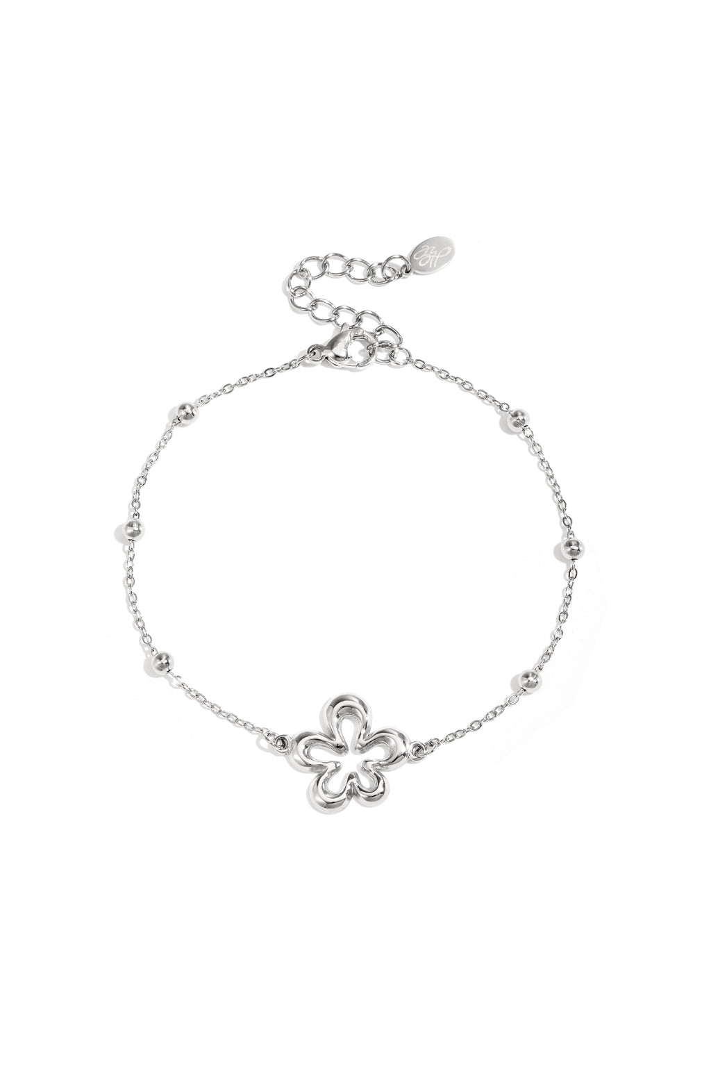Bracelet with playful flowers in varying sizes