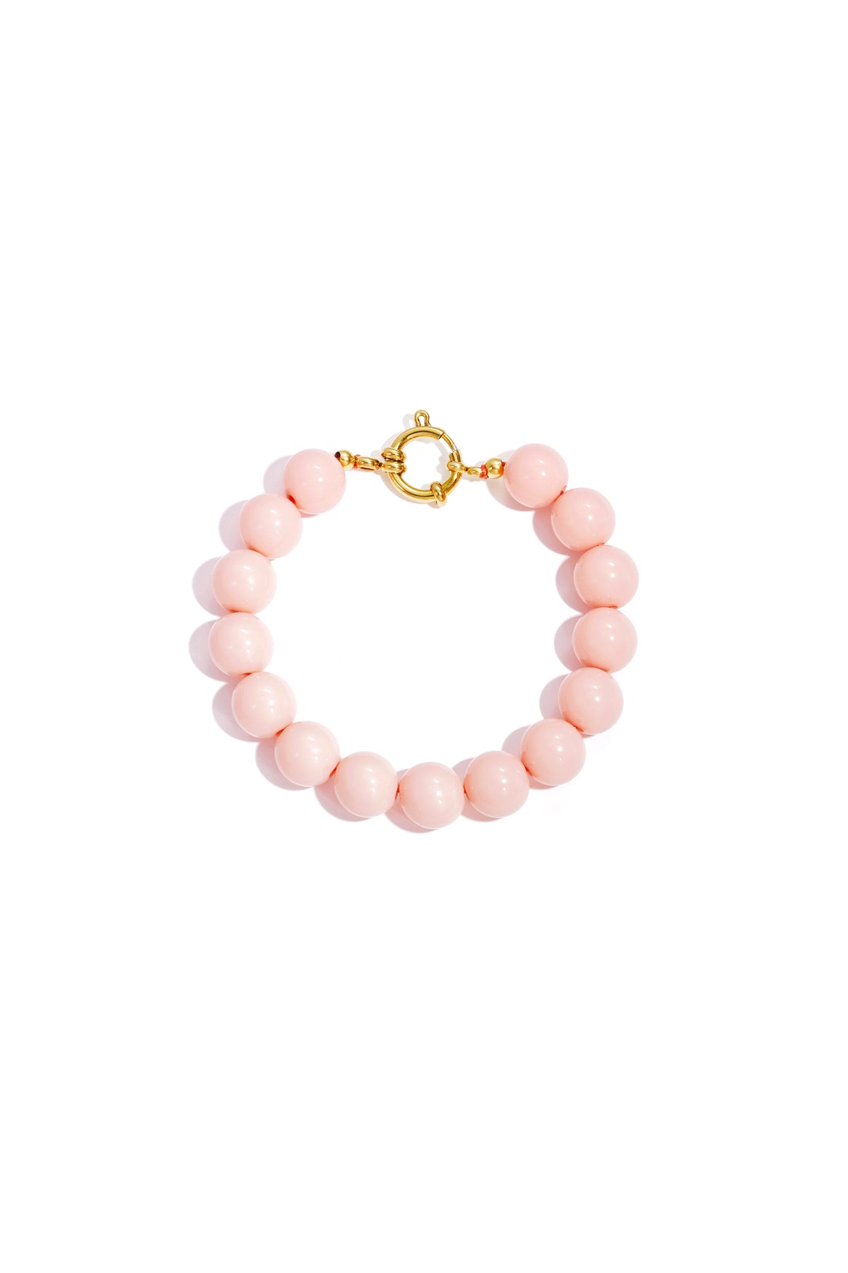 Bracelet with medium beads and front closure-12mm