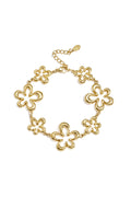 Bracelet with playful flowers in varying sizes