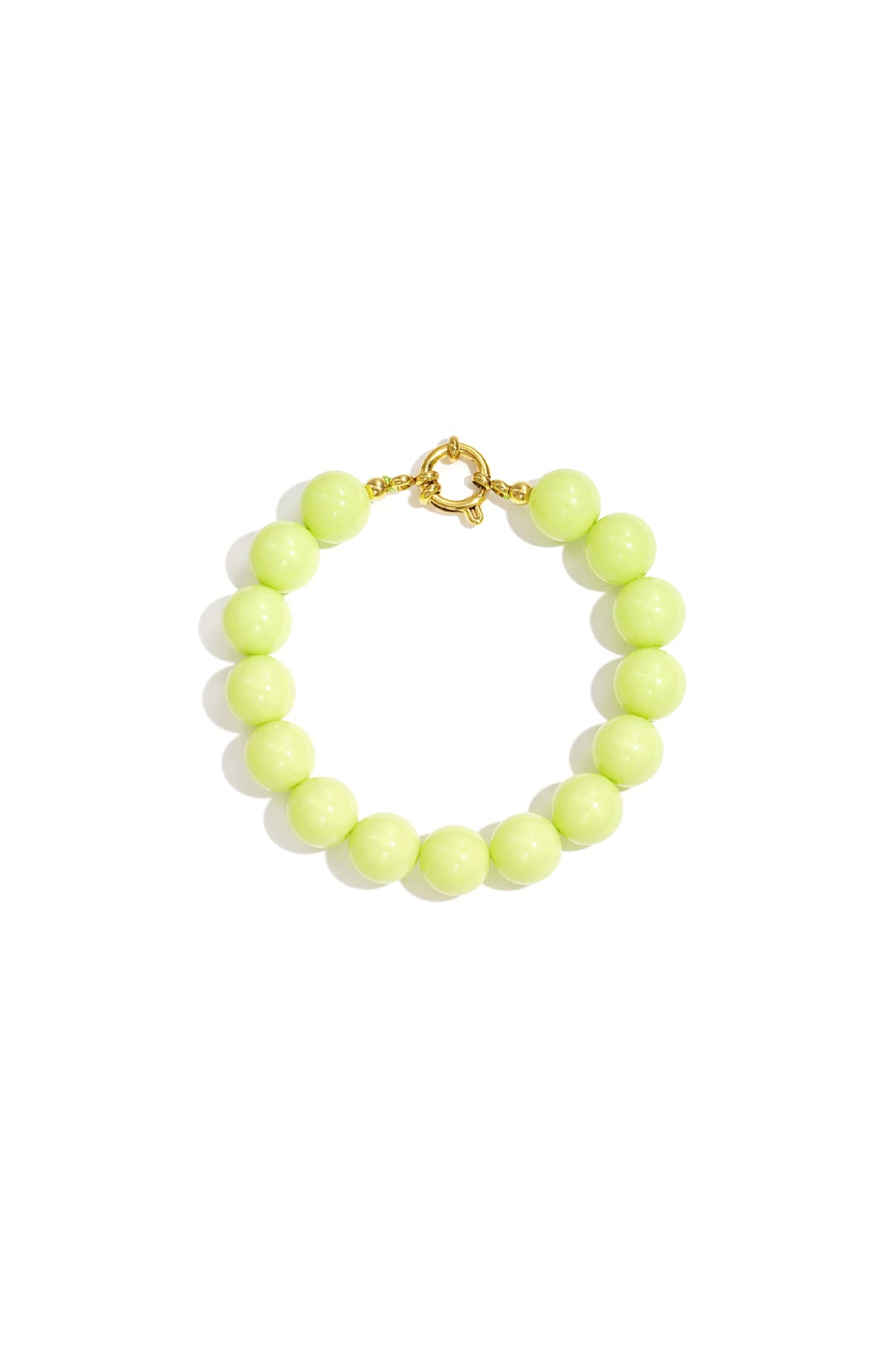 Bracelet with medium beads and front closure-12mm