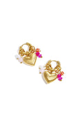 Stainless Steel Dangle Earrings Heart Sweet Valentine's Day Romantic Series Women's jewelry