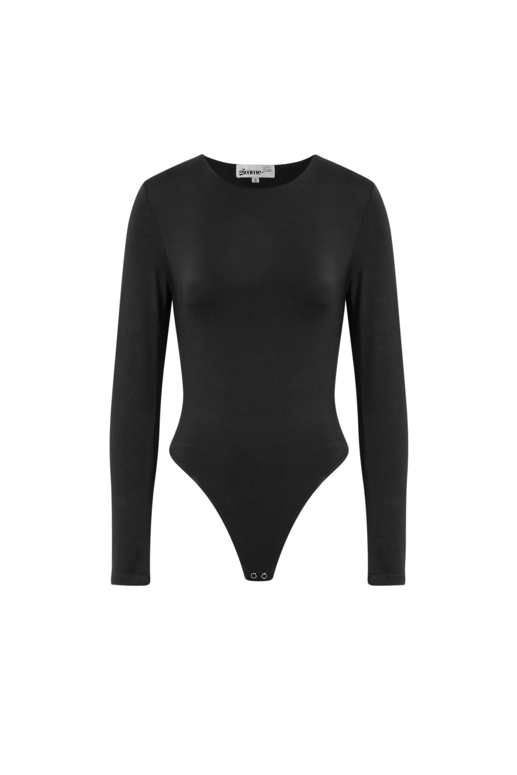 Knitted Nylon Shapewear Bodysuit Basic Solid Color