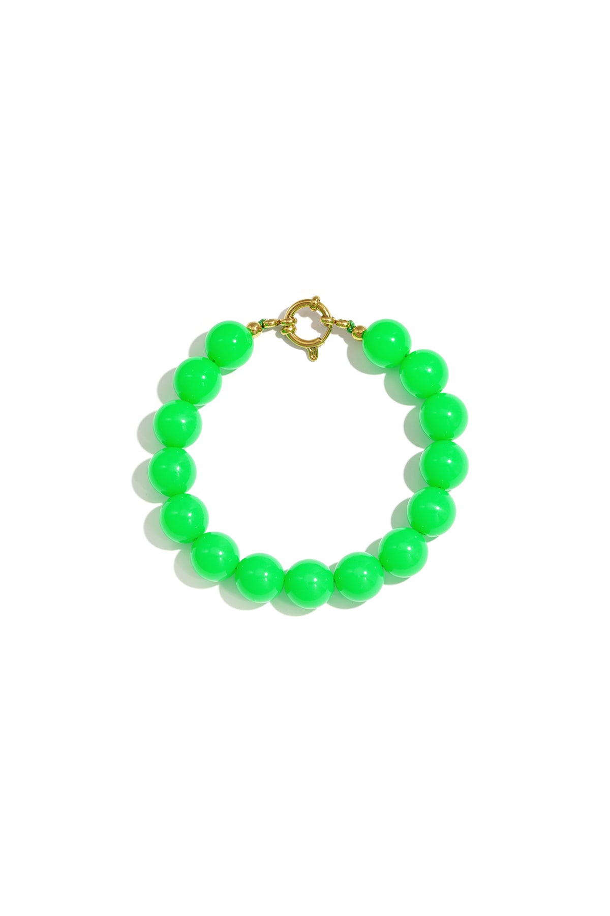 Bracelet with medium beads and front closure-12mm
