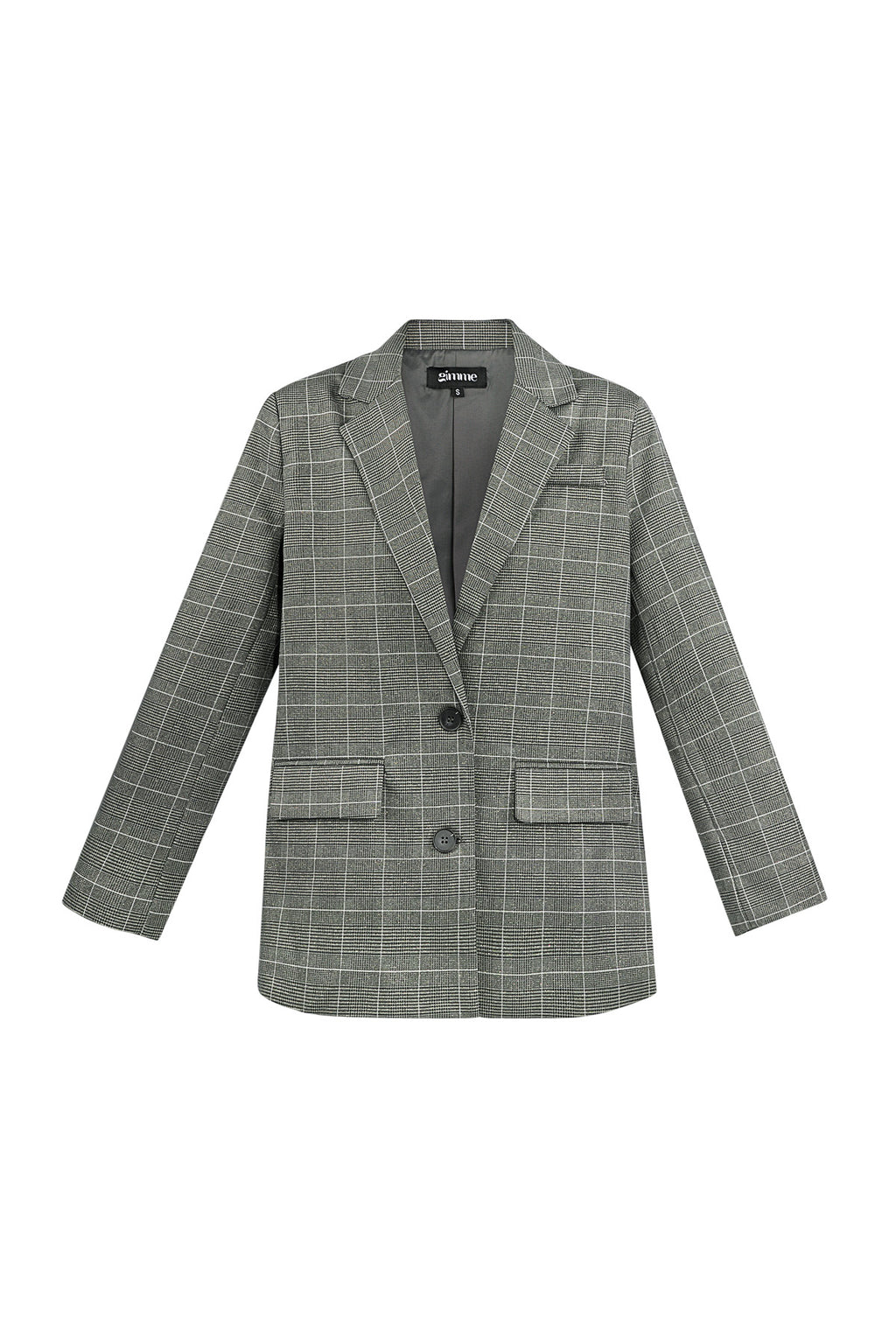 Polyester Fiber Women's Suit Set Conservative Checkered Fall/Winter