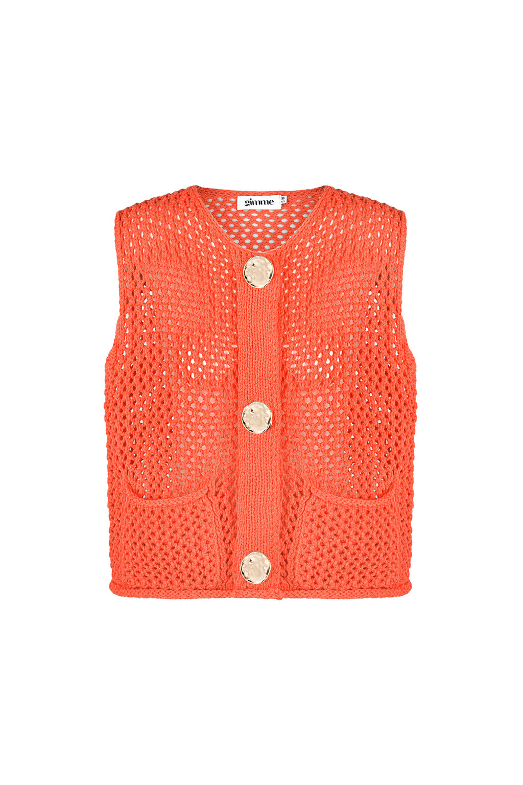 Knitted Polyester Women's Knit Spencer Openwork Design