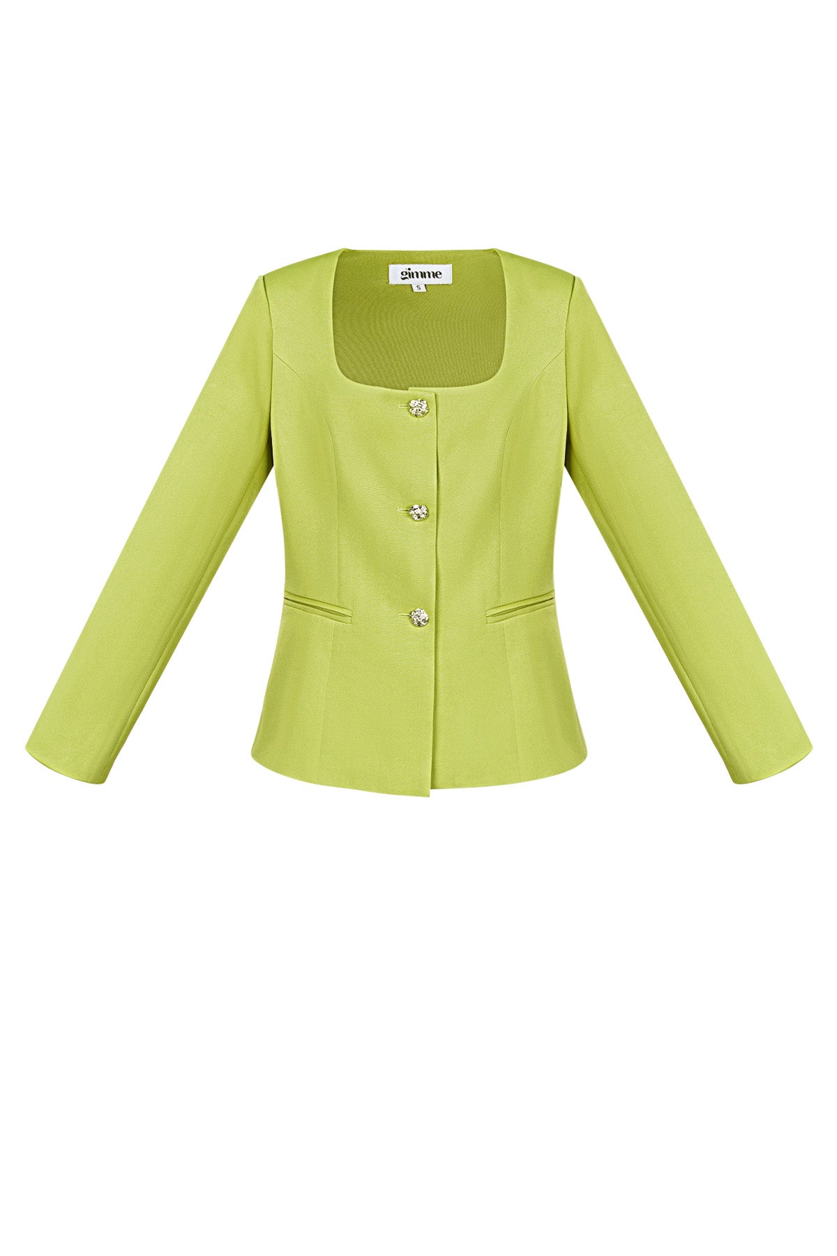 Polyester Women's Suit Jacket Square Neckline Tailored Fit