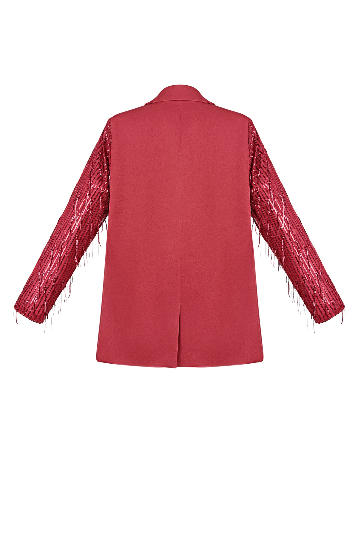 Polyester Women's Suit Jacket Fringe Sleeve Design