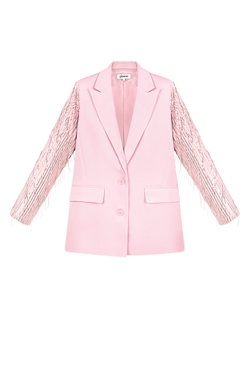 Polyester Women's Suit Jacket Fringe Sleeve Design