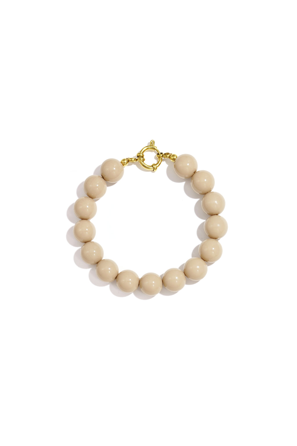 Bracelet with medium beads and front closure-12mm