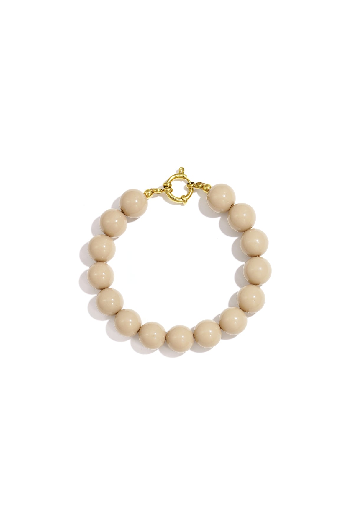 Bracelet with medium beads and front closure-12mm