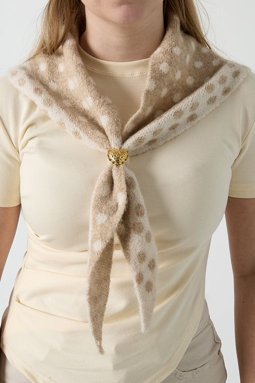 Fine Polka Dot Triangle Scarf