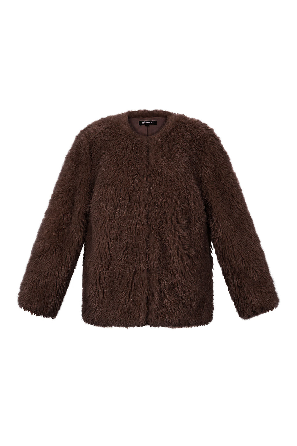 Woven Polyester Fiber Women's Jacket Elegant Solid Color Fall/Winter