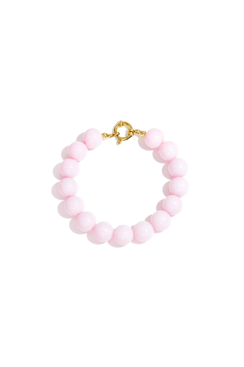 Bracelet with medium beads and front closure-12mm