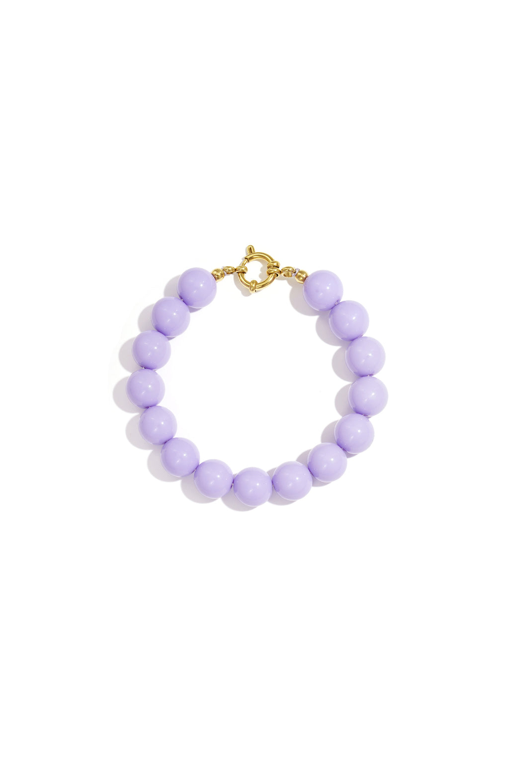 Bracelet with medium beads and front closure-12mm
