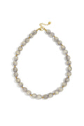 Bead necklaces with gold details - 12 mm
