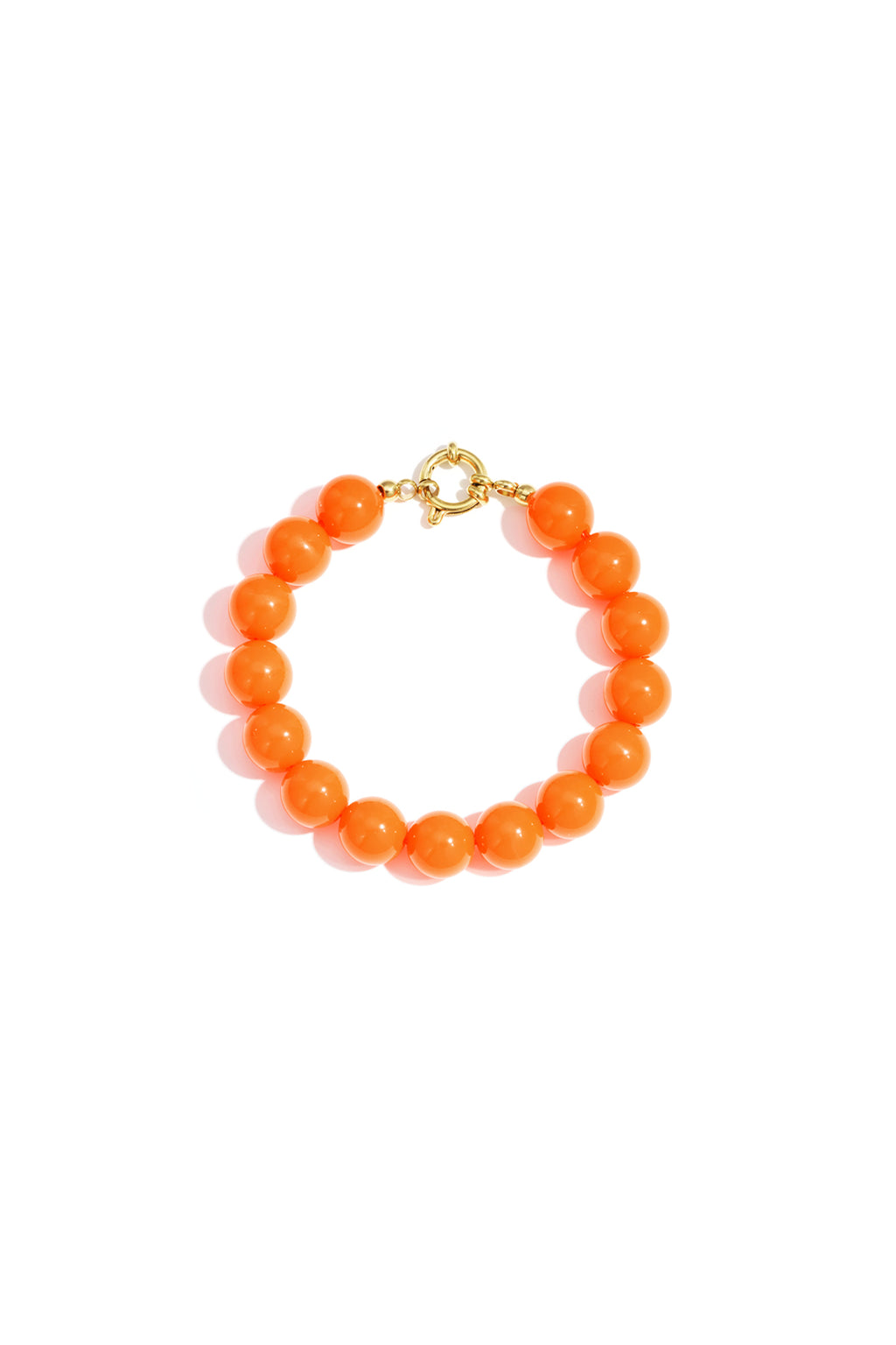 Bracelet with medium beads and front closure-12mm