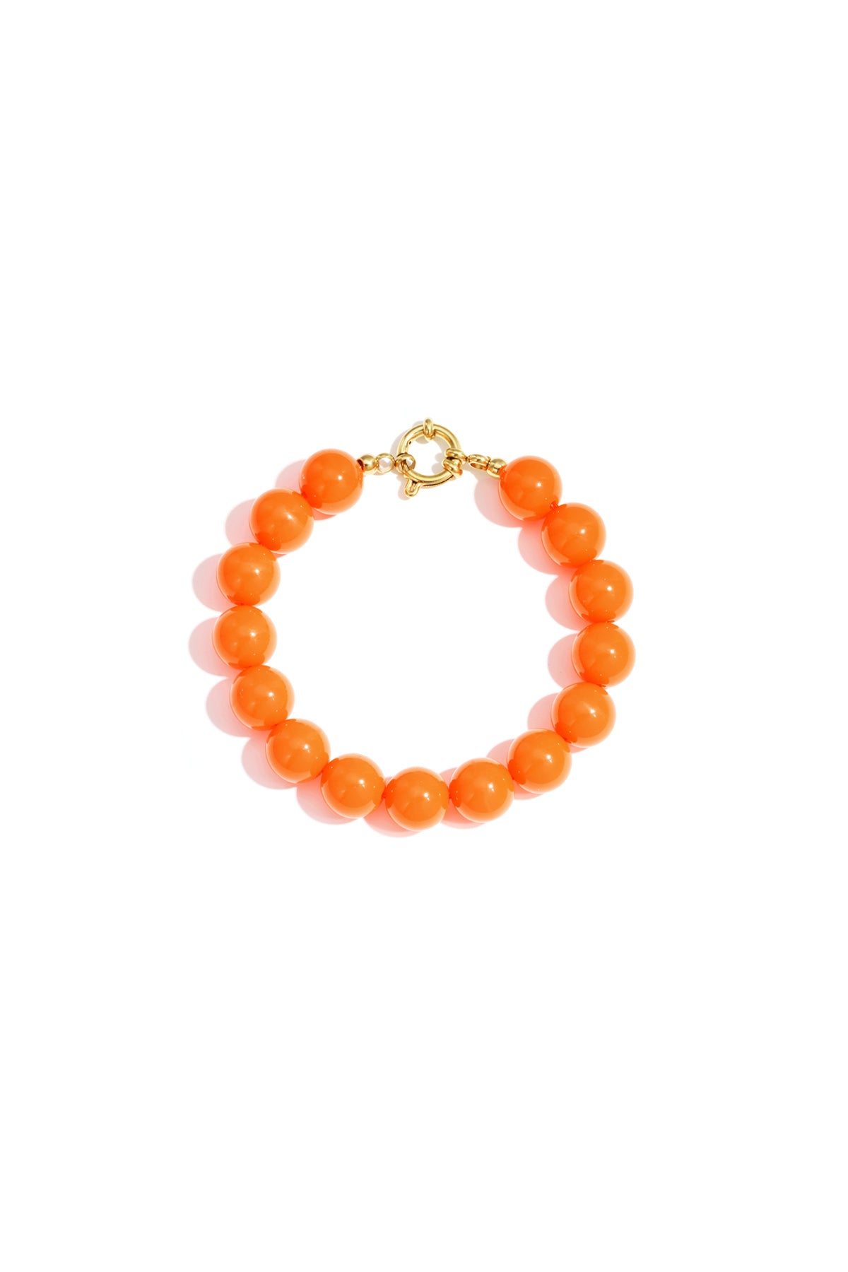 Bracelet with medium beads and front closure-12mm