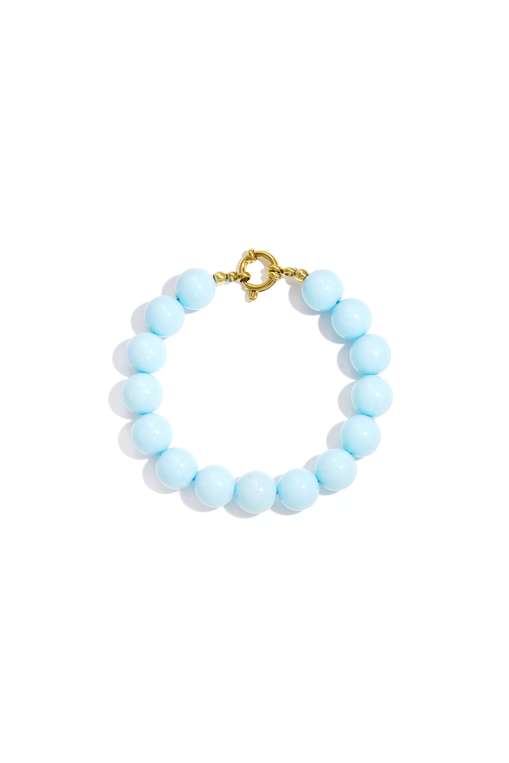 Bracelet with medium beads and front closure-12mm