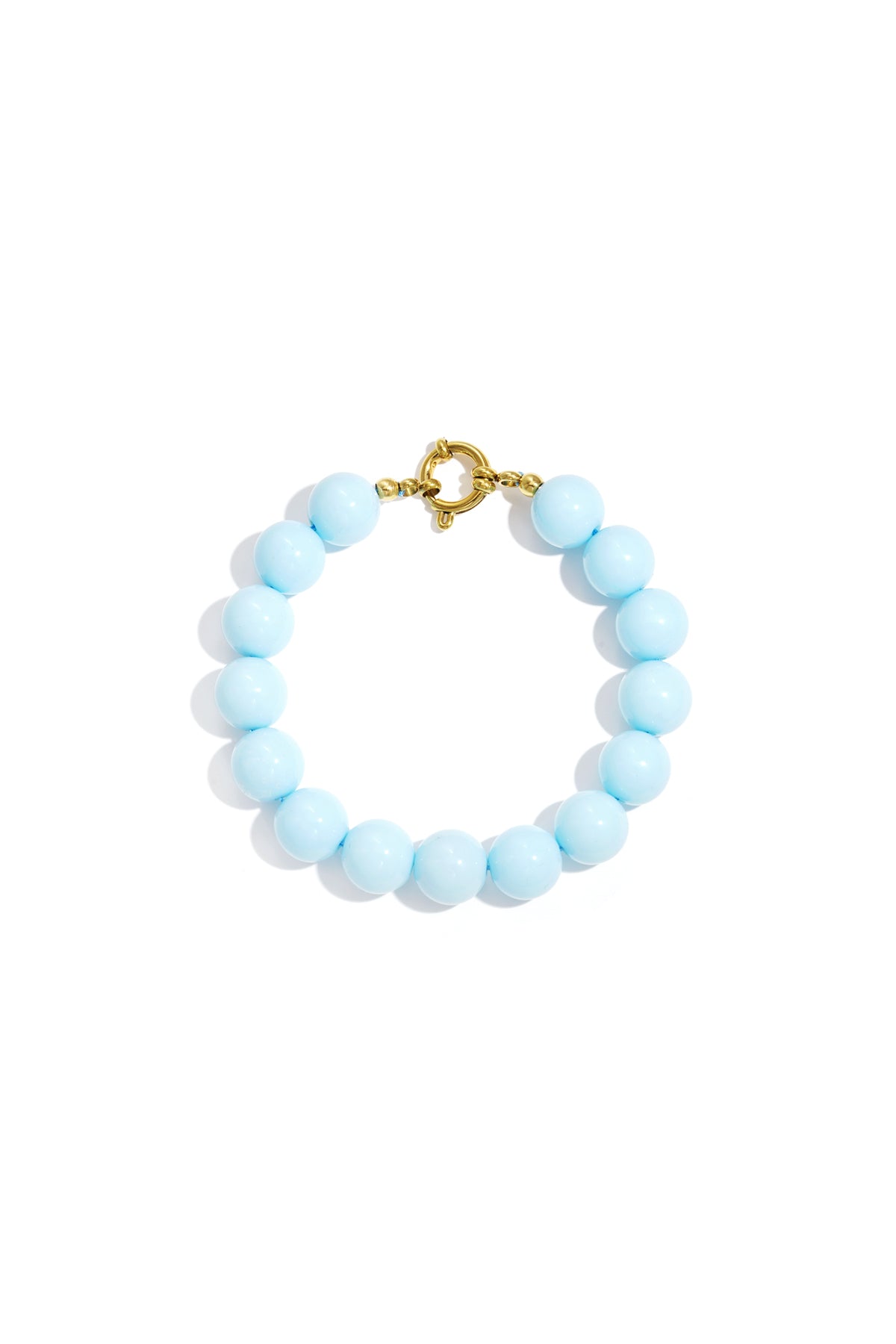 Bracelet with medium beads and front closure-12mm