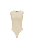 Knitted Nylon Shapewear Bodysuit Basic Solid Color Spring/Summer