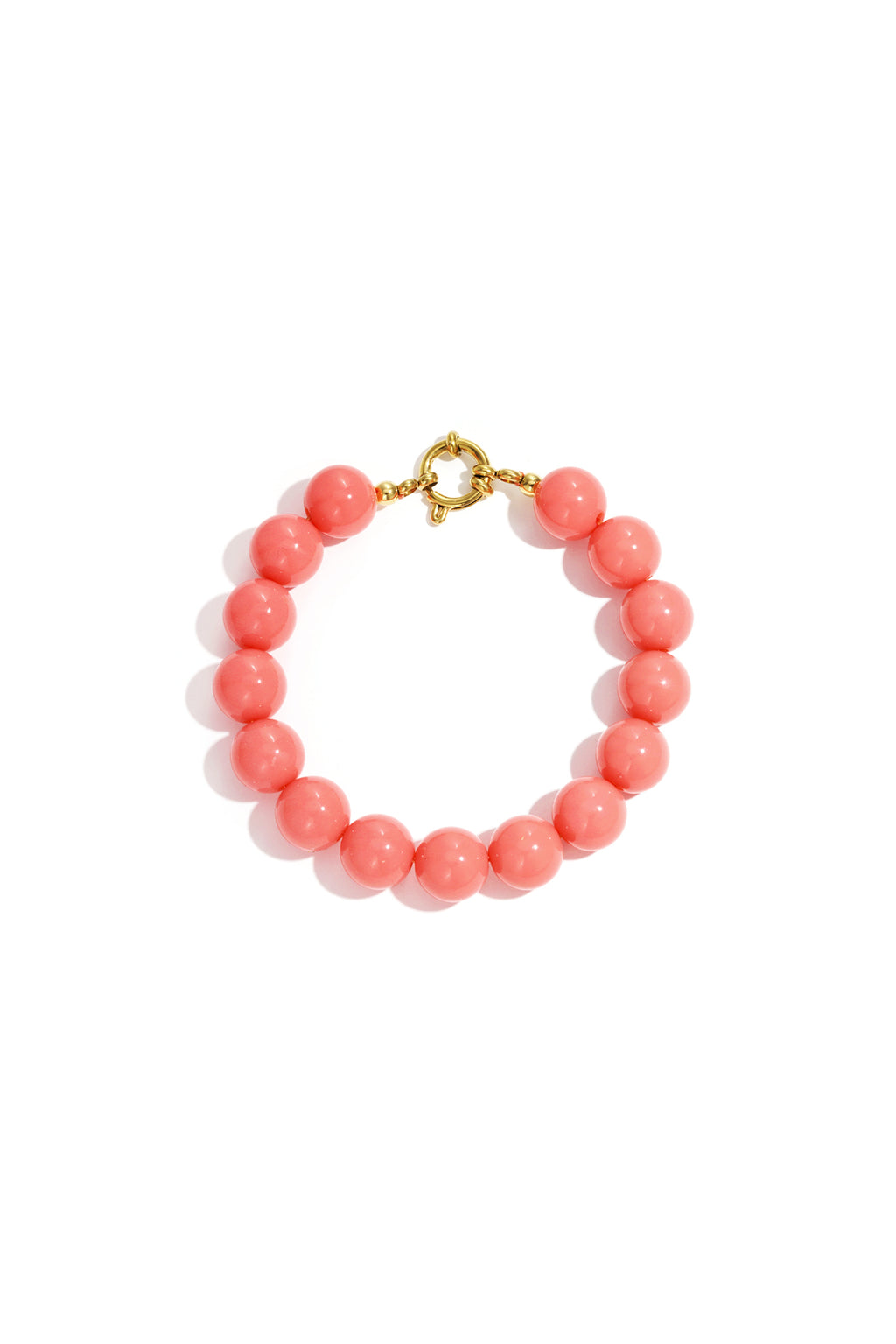 Bracelet with medium beads and front closure-12mm