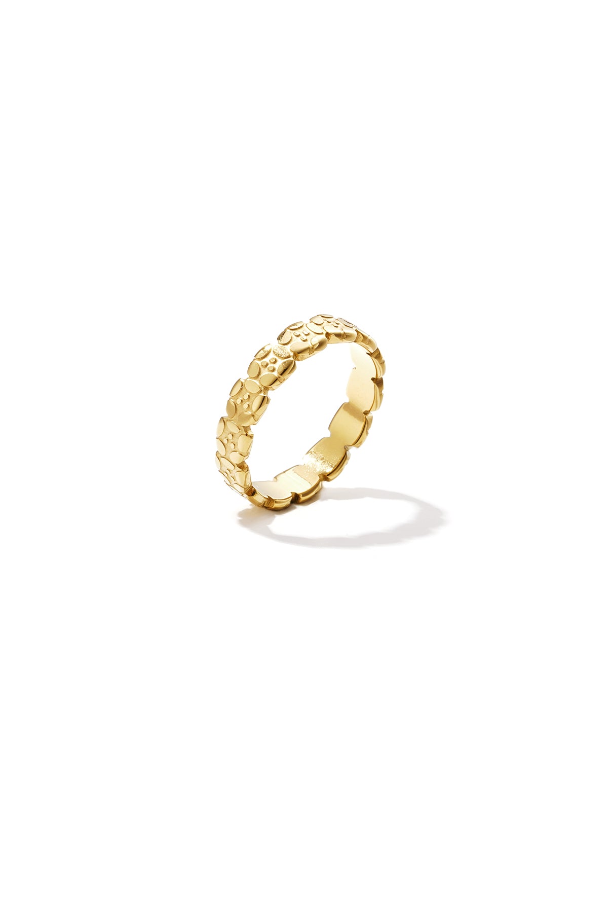 Stainless Steel Minimalist Rings Flower Simple Daily Simple Series Women's jewelry